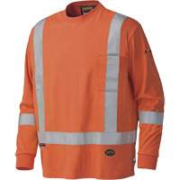 339SFA Chemise de s&eacute;curit&eacute; &agrave; manches longues ignifuge, Petit, Orange haute visibilit&eacute; GTA Hardware Inc
