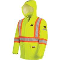 5881 Manteau de pluie ignifuge et protection contre les &eacute;clats d'arc &eacute;lectrique, T-petit, Jaune haute visibilit&eacute;, 10 cal/cm² GTA Hardware Inc