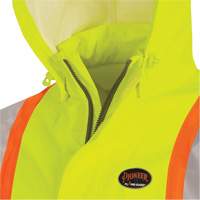 5881 Manteau de pluie ignifuge et protection contre les &eacute;clats d'arc &eacute;lectrique, T-petit, Jaune haute visibilit&eacute;, 10 cal/cm² GTA Hardware Inc