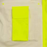 5881 Manteau de pluie ignifuge et protection contre les &eacute;clats d'arc &eacute;lectrique, T-petit, Jaune haute visibilit&eacute;, 10 cal/cm² GTA Hardware Inc