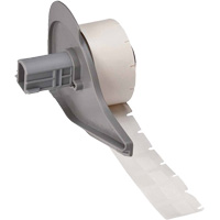 Self-Laminating Wrap-Around Wire & Cable Labels, Vinyl, 0.5" L x 0.75" H, White GTA Hardware Inc