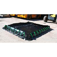 Ultra-Containment Berm&reg;, 179 US gal. Capacity, 4' W x 6' L x 12" H, Stake Wall GTA Hardware Inc
