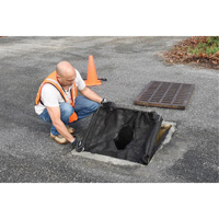 Bac de r&eacute;tention carr&eacute; Ultra-Drain Guard avec orifice de trop-plein, Huile & s&eacute;diments, 16" - 28" lo x 20" - 36" la GTA Hardware Inc