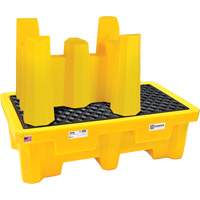 Ultra-Drum Rack 4-Drum Containment System without Drain, 53" L x 53" W x 77.8" H, 3000 US gal. Capacity GTA Hardware Inc