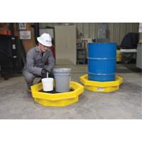 Ultra-Drum Tray avec grille, 32" lo x 32" la x 8,1" h, Cap. de d&eacute;versement 21,1 gal. US GTA Hardware Inc