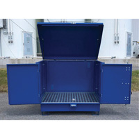 Ultra-Hard Top S4 Steel Spill Pallet, 61" L x 54.4" W x 52" H, 4700 lbs. Load Capacity GTA Hardware Inc