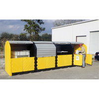 P16 Plus Ultra-Hard Top Spill Pallets&reg; without Drain, 250" L x 79" W x 62" H, 9000 lbs. Load Capacity GTA Hardware Inc