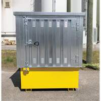 Steel Ultra-IBC Hard Top, 71.1" L x 83.1" W x 66.3" H, 5640 lbs. Load Capacity GTA Hardware Inc