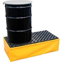 Ultra-Spill Pallet flexible, 2 barils, Capacit&eacute; de d&eacute;versement 66 gal. US, 48" x 24" x 14" GTA Hardware Inc