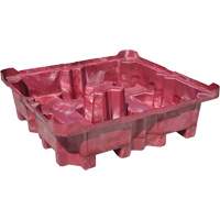 Palette de d&eacute;versement Ultra-Spill King, 4 barils, Capacit&eacute; de d&eacute;versement 85 gal. US, 51" x 51" x 17,5" GTA Hardware Inc