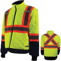 Freezer Jacket, Polyester, High Visibility Orange, Small GTA Hardware Inc