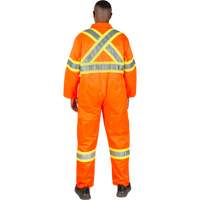 Unlined Safety Coveralls, Small, High Visibility Orange GTA Hardware Inc