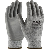 G-Tek&reg; Seamless Knit Cut-Resistant Gloves, Size X-Small, 13 Gauge, Polyurethane Coated, PolyKor&reg; Shell, ASTM ANSI Level A2/EN 388 Level B GTA Hardware Inc