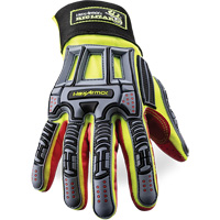 Gants r&eacute;sistants aux coupures Rig Lizard 2028X, 6/T-petit, Paume en Synth&eacute;tique/PEHP, Poignet &eacute;lastique/Boucle et crochet GTA Hardware Inc