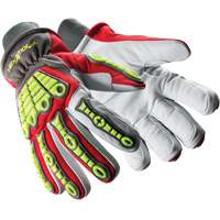 Gants r&eacute;sistants aux chocs Chrome SLT Winter 4073, 6/T-petit, Paume en Ch&egrave;vre, Poignet Poignet en tricot GTA Hardware Inc