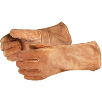 Gants de soudage bruns de luxe Endura 505BS, Cuir de vache refendu, Taille Grand GTA Hardware Inc