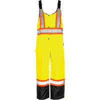 TO1 Winter Traffic Overalls, Polyester, Small, Black/High Visibility Lime-Yellow GTA Hardware Inc