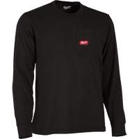 Gridiron Long-Sleeved Pocket-T-Shirt, Men's, Small, Black GTA Hardware Inc