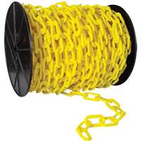 Chaîne de s&eacute;curit&eacute; en plastique robuste, Vert, Maillon de 2", 120' de long GTA Hardware Inc