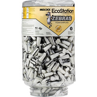 Recharge de bouchons d'oreilles Zebra pour distributeurs de bouchons d'oreilles EcoStation, Vrac - Contenant GTA Hardware Inc