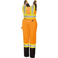 5040BBW Combinaison de s&eacute;curit&eacute; imperm&eacute;able haute visibilit&eacute; pour femmes, Polyester, T-petit, Noir/Orange haute visibilit&eacute; GTA Hardware Inc