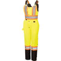 5041BBW Combinaison de s&eacute;curit&eacute; imperm&eacute;able haute visibilit&eacute; pour femmes, Polyester, T-petit, Noir/Jaune lime haute visibilit&eacute; GTA Hardware Inc