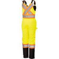 5041BBW Combinaison de s&eacute;curit&eacute; imperm&eacute;able haute visibilit&eacute; pour femmes, Polyester, T-petit, Noir/Jaune lime haute visibilit&eacute; GTA Hardware Inc