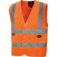 6885 High-Visibility Tricot Safety Vest, High Visibility Orange, Small, Polyester GTA Hardware Inc