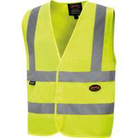 6886 High-Visibility Tricot Safety Vest, High Visibility Lime-Yellow, Small, Polyester GTA Hardware Inc