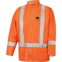 5990J Manteau de s&eacute;curit&eacute; imperm&eacute;able tr&egrave;s robuste ignifuge et r&eacute;sistant aux arcs &eacute;lectriques, Petit, Orange haute visibilit&eacute;, 11 cal/cm² GTA Hardware Inc