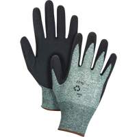 Eco-Friendly Crinkle Grip Coated Gloves, 10, Foam Latex Coating, 15 Gauge, Nylon/RPET Shell GTA Hardware Inc
