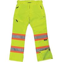 Womens Insulated Flex Safety Pant, Polyester, X-Small, High Visibility Lime-Yellow GTA Hardware Inc
