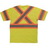 Chemise de s&eacute;curit&eacute; &agrave; manches courtes, Coton, T-petit, Jaune lime haute visibilit&eacute; GTA Hardware Inc