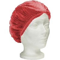 Bonnet bouffant pliss&eacute; RONCO Care, Polypropyl&egrave;ne, 24", Rouge GTA Hardware Inc