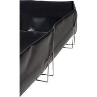 Berme &agrave; support en fil m&eacute;tallique, Capacit&eacute; 268 gal. US, 6' la x 8' lo x 12" h, Support en L GTA Hardware Inc