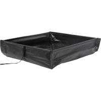 Berme de confinement des d&eacute;versements repliable &agrave; rouler, Capacit&eacute; 15 gal. US, 2' la x 2' lo x 6" h GTA Hardware Inc