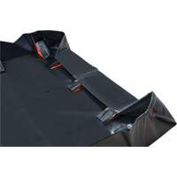 IBX Wall Pop-Up Berm, 268 US gal. Capacity, 6' W x 6' L x 12" H, Snap-Up Bracket GTA Hardware Inc