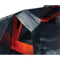 IBX Wall Pop-Up Berm, 268 US gal. Capacity, 6' W x 6' L x 12" H, Snap-Up Bracket GTA Hardware Inc