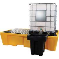 Double IBC Spill Pallet, 317 US gal. Spill Capacity, 89" x 57" x 23" GTA Hardware Inc