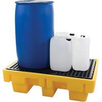 2-Drum Spill Pallet, 61 US gal. Spill Capacity, 51.5" x 36" x 15" GTA Hardware Inc