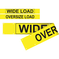 Double Sided Wide Load/Oversized Load Banner, Vinyl, 96" W x 12" H GTA Hardware Inc