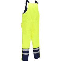Salopette pour le froid extr&ecirc;me Bisley, Polyester, Petit, Jaune lime haute visibilit&eacute; GTA Hardware Inc
