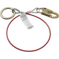 AS-21210-6 6' Cable Anchor with Snap Hook & O-Ring, Sling, Temporary Use GTA Hardware Inc