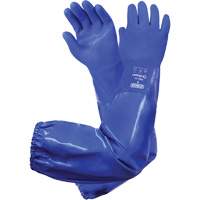 Integra 77-395 Triple-Dipped Chemical-Resistant Gloves, Size 8, 28" L, PVC, Cotton Inner Lining GTA Hardware Inc