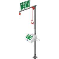 Douche combin&eacute;e avec cuvette ferm&eacute;e en ABS et entr&eacute;e inf&eacute;rieure, Socle GTA Hardware Inc