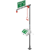 Douche combin&eacute;e avec cuvette ferm&eacute;e en ABS et entr&eacute;e inf&eacute;rieure, Socle GTA Hardware Inc