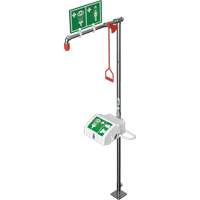 Douche combin&eacute;e avec cuvette ferm&eacute;e en ABS et entr&eacute;e sup&eacute;rieure, Socle GTA Hardware Inc