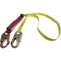 External Energy Absorber Lanyard with 3/4" Hook, 6', Snap Hook Center, Snap Hook Leg Ends, Polyester GTA Hardware Inc