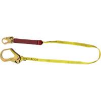 External Energy Absorber Lanyard with 2-1/4" Hook, 6', Snap Hook Center, Snap Hook Leg Ends, Polyester GTA Hardware Inc