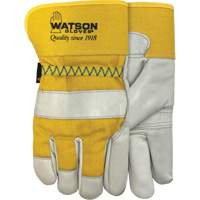 94003i Leather Combo Lined Gloves, Large, Grain Cowhide Palm, Fleece Inner Lining GTA Hardware Inc